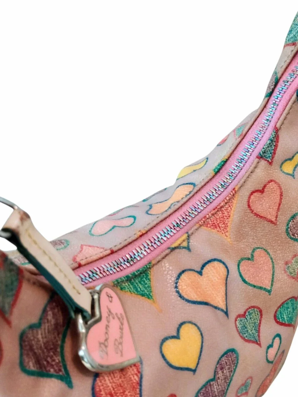 Dooney & Bourke Crayon Hearts Mini Bucket Bag - Picture 9 of 16